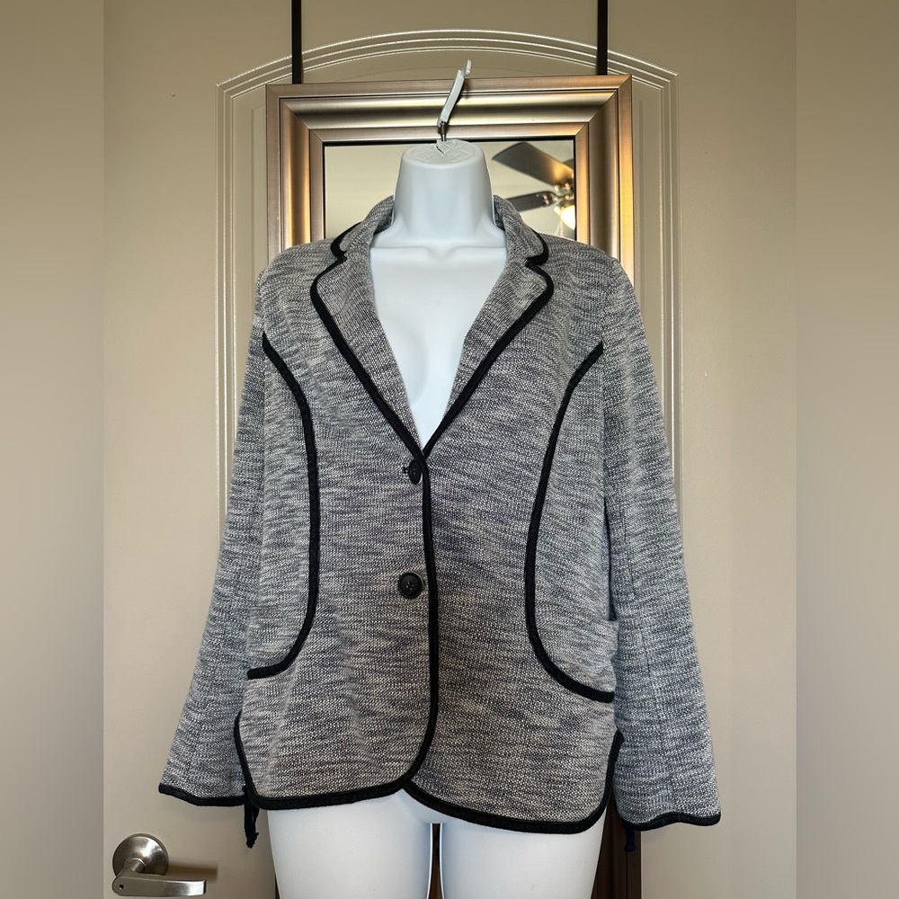 Blue/gray jacket with buttons